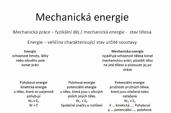 Mechanická energie